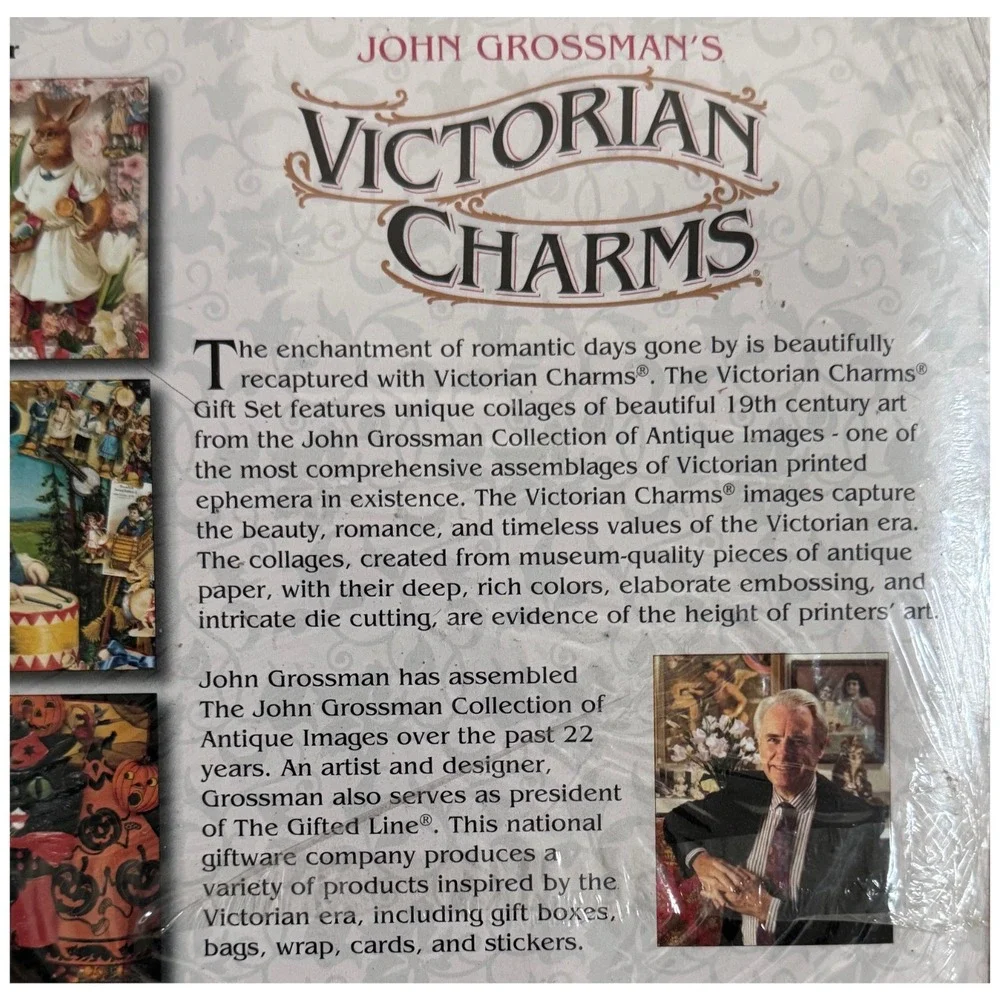 Vintage Victorian Charms John Grossman 1997 Calendar Planner Card Set USA Sealed
